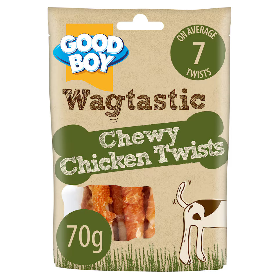 Good Boy Chicken Twists Dog Chew Treats 70G
