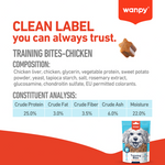 Wanpy Treat For Adult Dog Training Bites Chicken 100 g