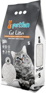 PET FAN CAT LITTER CLUMPING ACTIVATED CARBON 5L.
