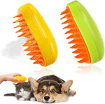 Cat Steam Brush Self Cleaning Steam Brush for Massage & Removing Tangled Hair.