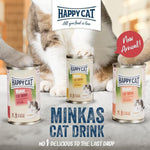 Happy Cat cat drink cans with a cat in the background