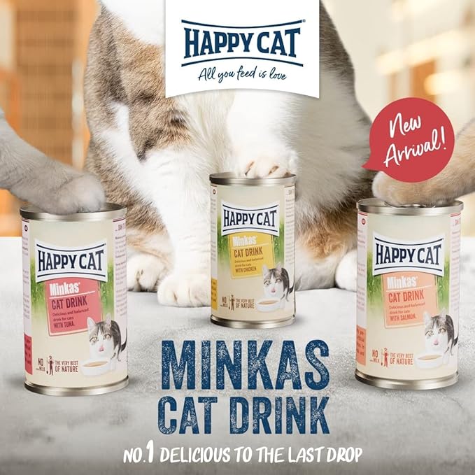 Happy Cat Minkas Cat Drink with Salmon Can 135ml