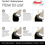 Flexi Neon Medium 5m Retractable Tape Leash for Dogs Up to 25kg.