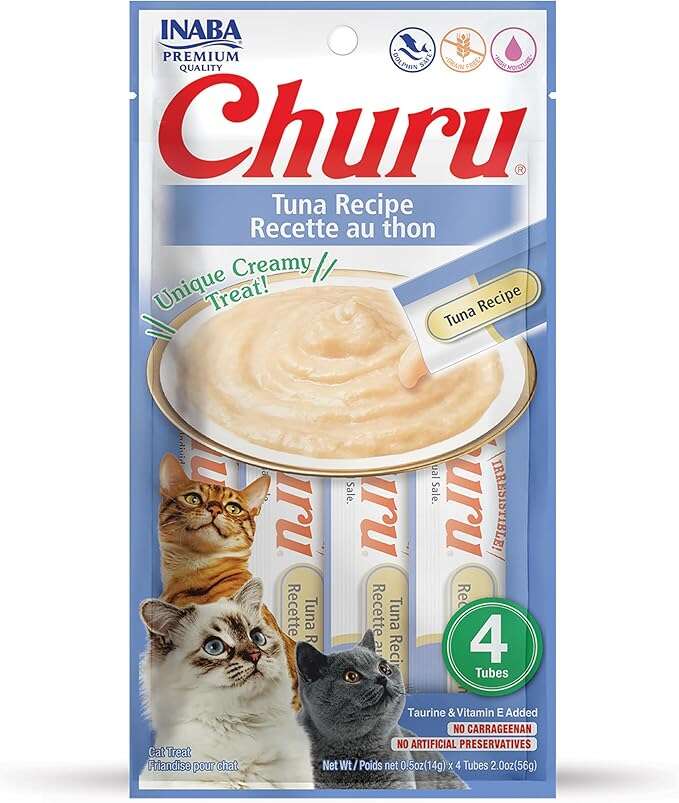Churu Creamy Cat Treat Tuna 4 Tubes 56g.