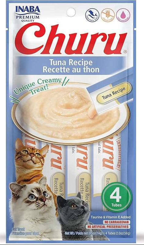 Churu Creamy Cat Treat Tuna 4 Tubes 56g.