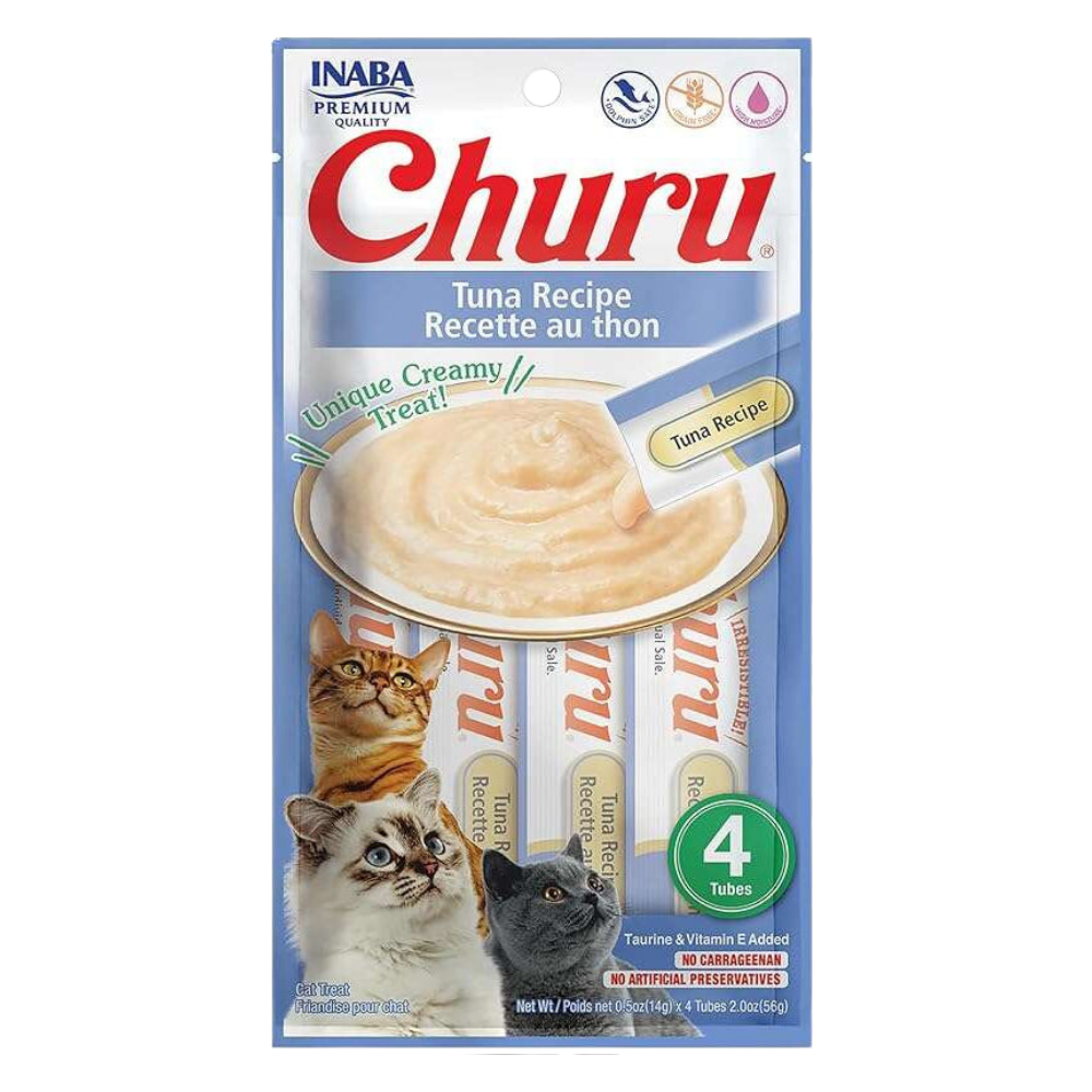Churu Creamy Cat Treat Tuna 4 Tubes 56g.