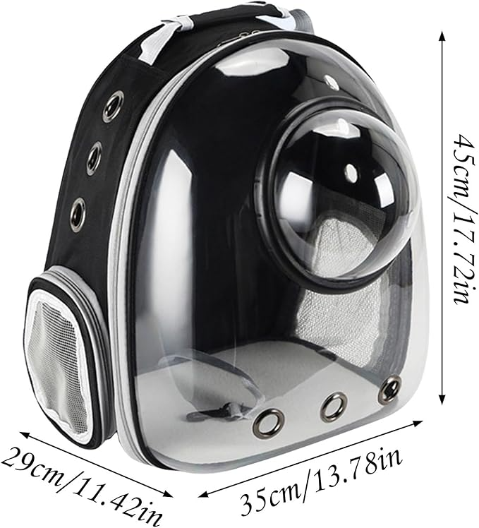 Bomei Pet Backpack TransparentPet Bag for cats and small dogs