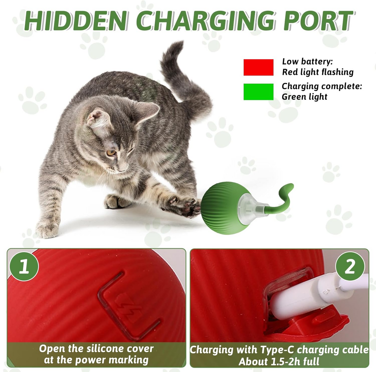 Cat Toy Ball with Light