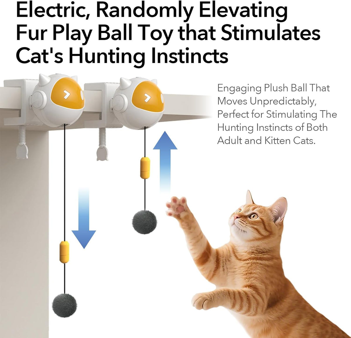 Automatic Lifting Cat Teaser Ball.