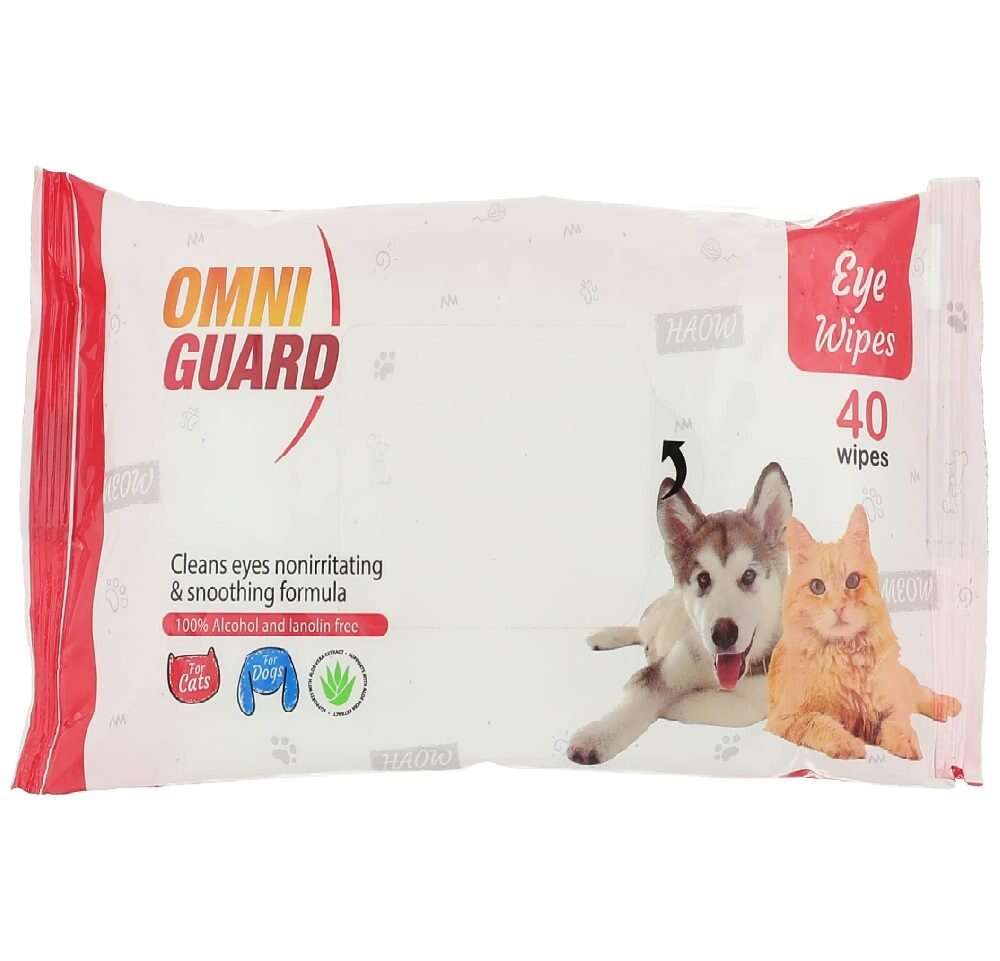 Omni Guard Pet Wipes 40 wipes.
