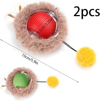 Running Ball with Ball Cat Toy 3 Pcs Petfast.shop Generic Cat Supplies Toys petfast.shop EgyptGreen 0.00