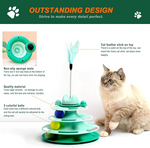 Nunbell Cat Toys - Cat Roller - 4 Layers - Balls and Feather Wand