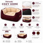 Petmoda Leather / Fur Cozy Bed 70*55 Cm