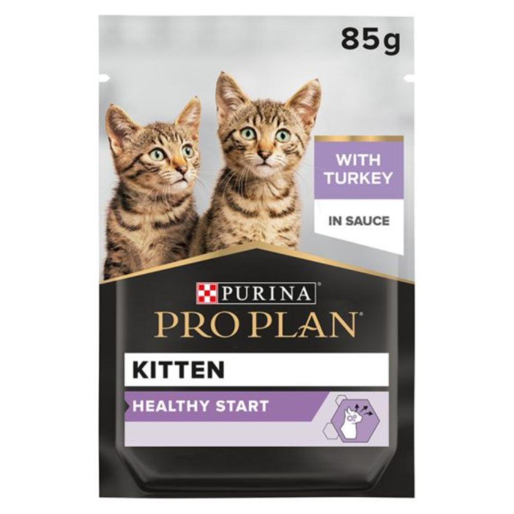 Pro Plan Nutrisavour Wet Food for Kittens with Tender Turkey in Gravy 85g.