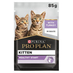 Pro Plan Nutrisavour Wet Food for Kittens with Tender Turkey in Gravy 85g.