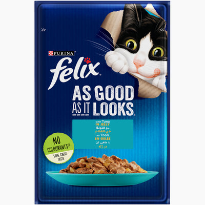 FELIX with Tuna Wet Cat Food Pouch 85g.
