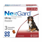 Nex Gard Chewable Tablets For Large Dogs 25-50Kg 1 Tablet.