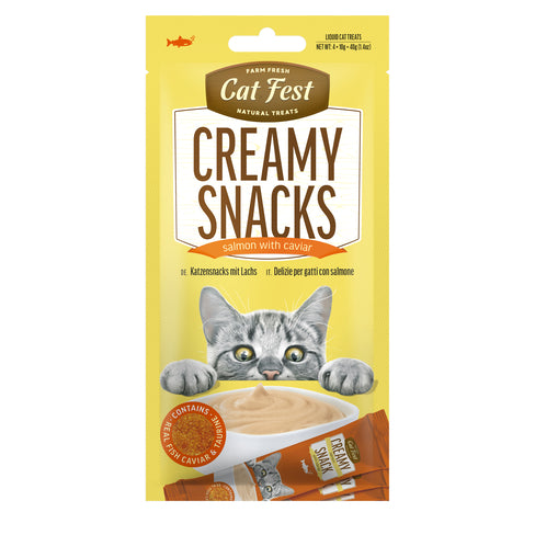 Cat Fest Creamy Snacks Salmon with Caviar 40g