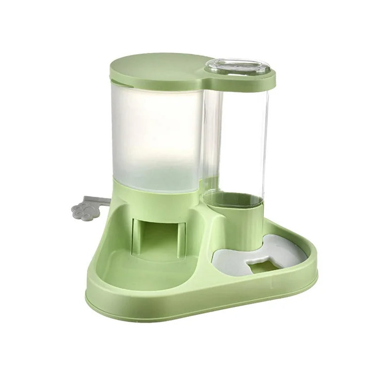 Pet Food and Water Dispenser Set for Cats and Small Dogs.
