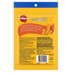 Pedigree Tasty Jerky packaging with yellow background and blue top