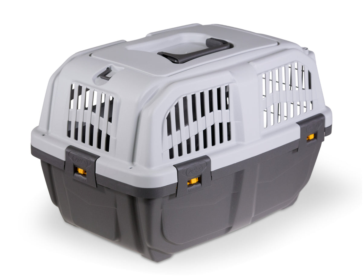 Skudo 1 Black and Gray Pet Carrier Crate Size 48*31.5*33Cm