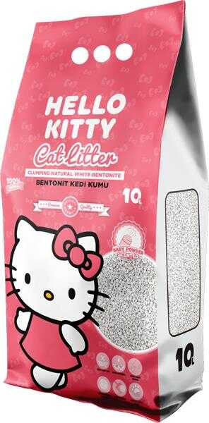 Hello Kitty Clumping Cat Litter baby powder 10l.