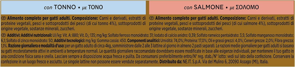 4X GOURMET Purina Gold With Tuna And Salmon 4x85g