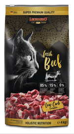 Leonardo GF and holistic Dry Food For adult Cats With Fresh Beef 4 Kg.