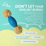 Buddy Pet Rope & Rubber Toy for Dogs