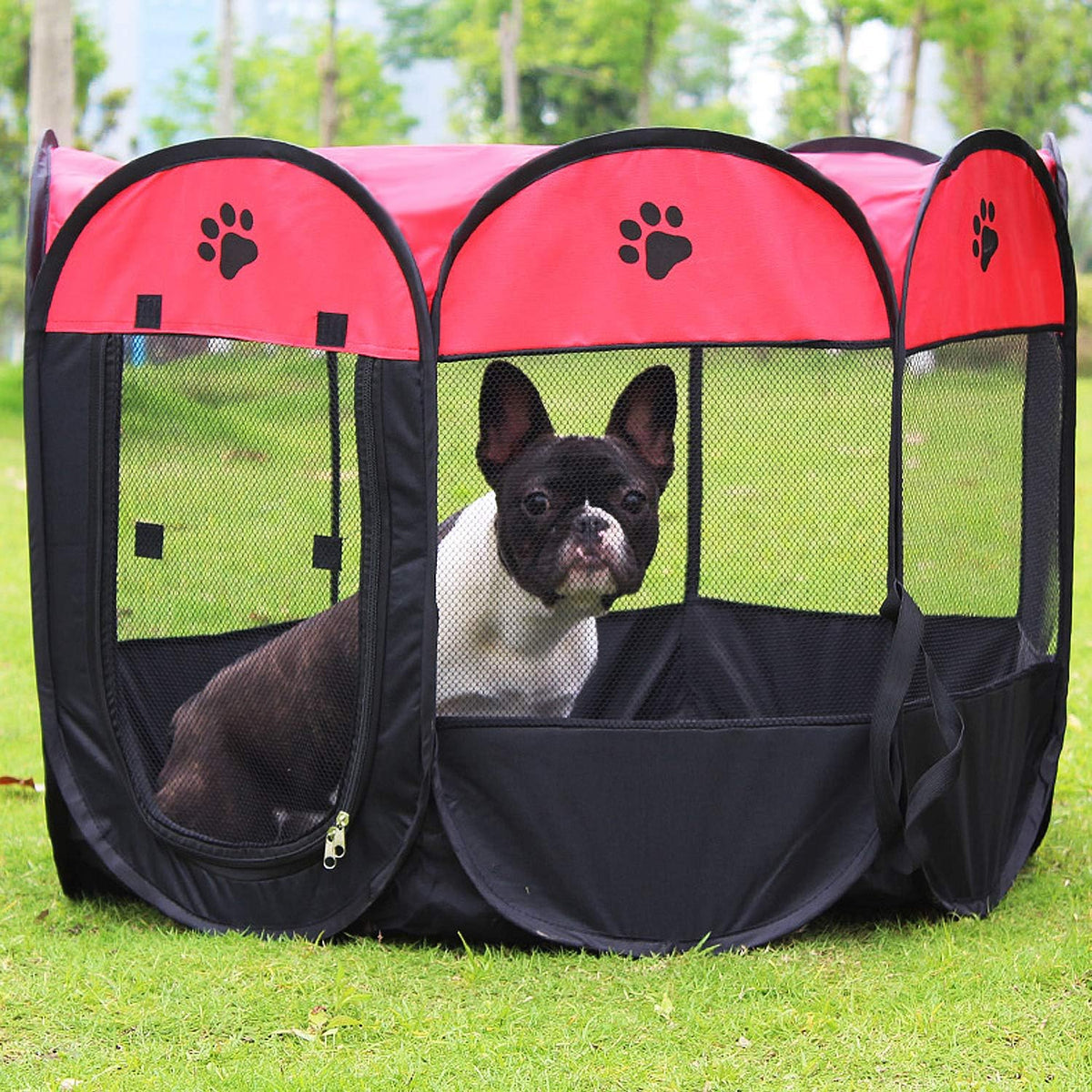 Pet Tent for Cats and Small Dogs Red Small 73x73x43 cm.