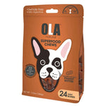 Ola Natural Peanut Butter Dog Treats 24 Mini Bones 384g.