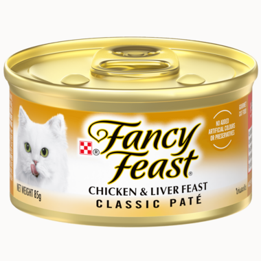 Fancy Feast Classic Pate Chicken & Liver Feast Gourmet Cat Food 85g