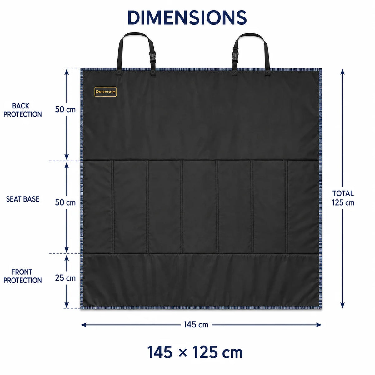Petmoda Car Seat Cover 1 Sides 143*120 cm