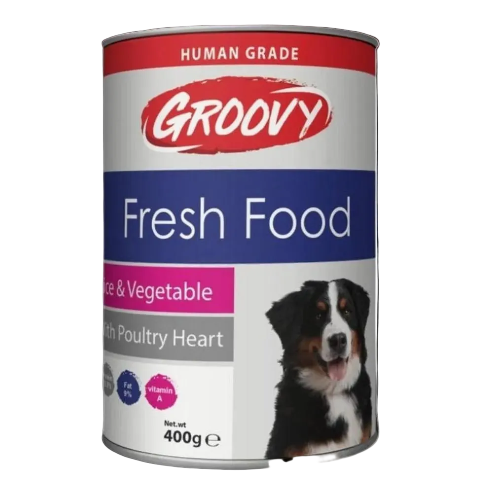 Groovy Wet Food For dogs fresh food poultry heart 400g Petfast.shop Groovy Best Selling Dog Egypt Brand Food Wet Food petfast.shop Egypt PGR2610S Default Title 50.00