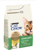 Cat Chow Sterilised Rich in Chicken Adult Cat Dry Food 1.5kg.