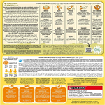 Dog food packaging with nutritional information and brand logo