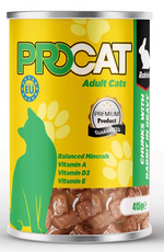 Pro Cat Wet Food For Adult Cat Rabbit 415G