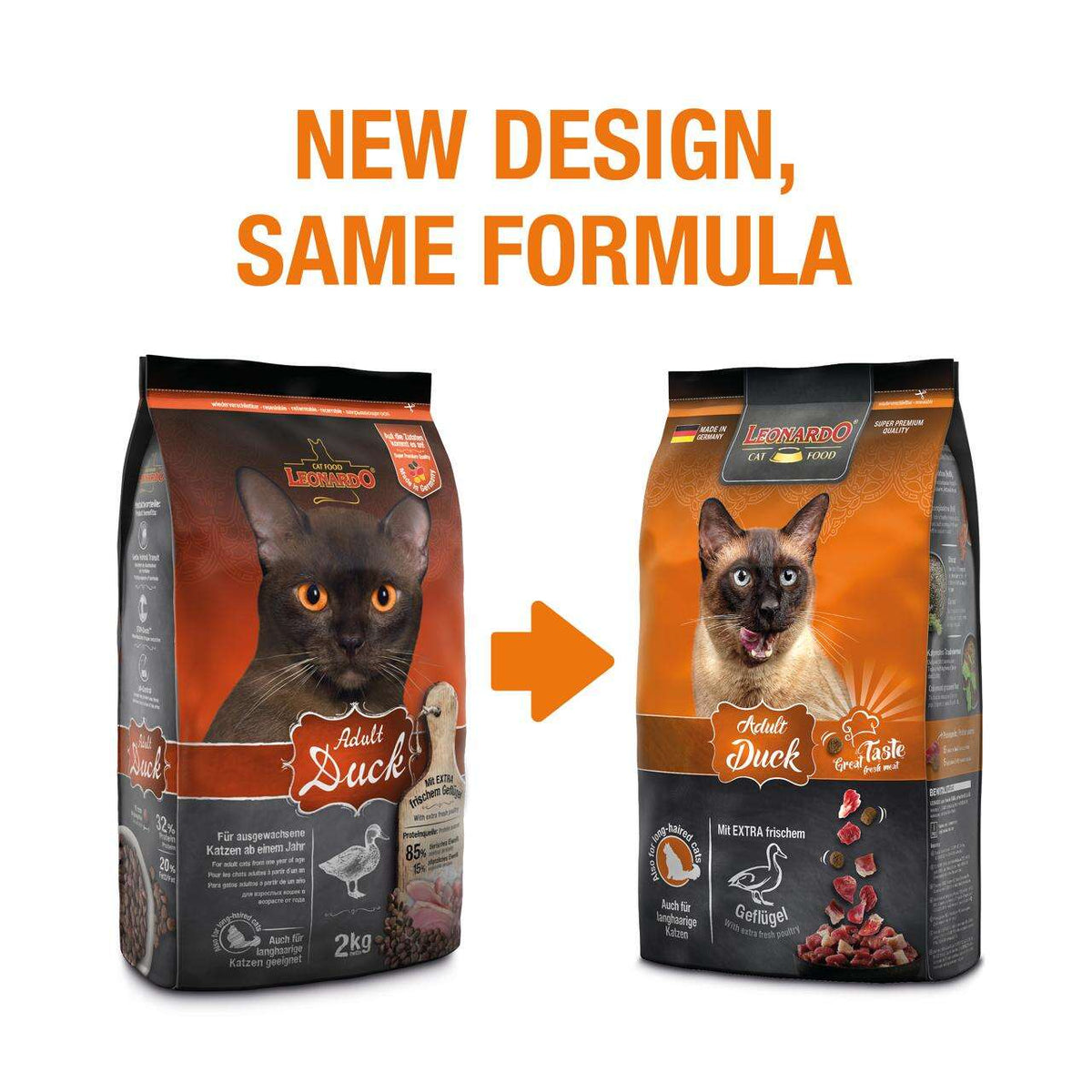 Leonardo Dry Food For Adult Cats With Duck 300 gr.