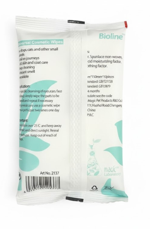 Bioline Universal Cosmeric Wipes 10 Piesces