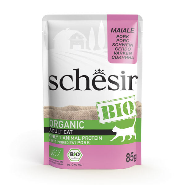 Schesir BIO Maiale in paté 85g in busta.