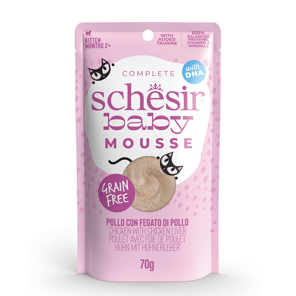 Schesir Pollo con fegato di pollo in mousse 70g in busta.