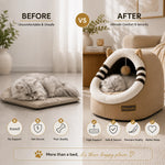 Petmoda Cat House Bed 50 cm - Cat Shape - Beige Petfast.shop Petmoda bed Cat Dog Kitten Puppy Supplies petfast.shop Egypt PPE2456S Default Title 1449.00