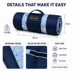 Petmoda Foldable Waterproof Pet Mat – Double-Sided & Portable Petfast.shop Petmoda bed Carriers & Travel Accessories Cat Dog Supplies petfast.shop Egyptblue / Small (75*60 Cm ) 1149.00