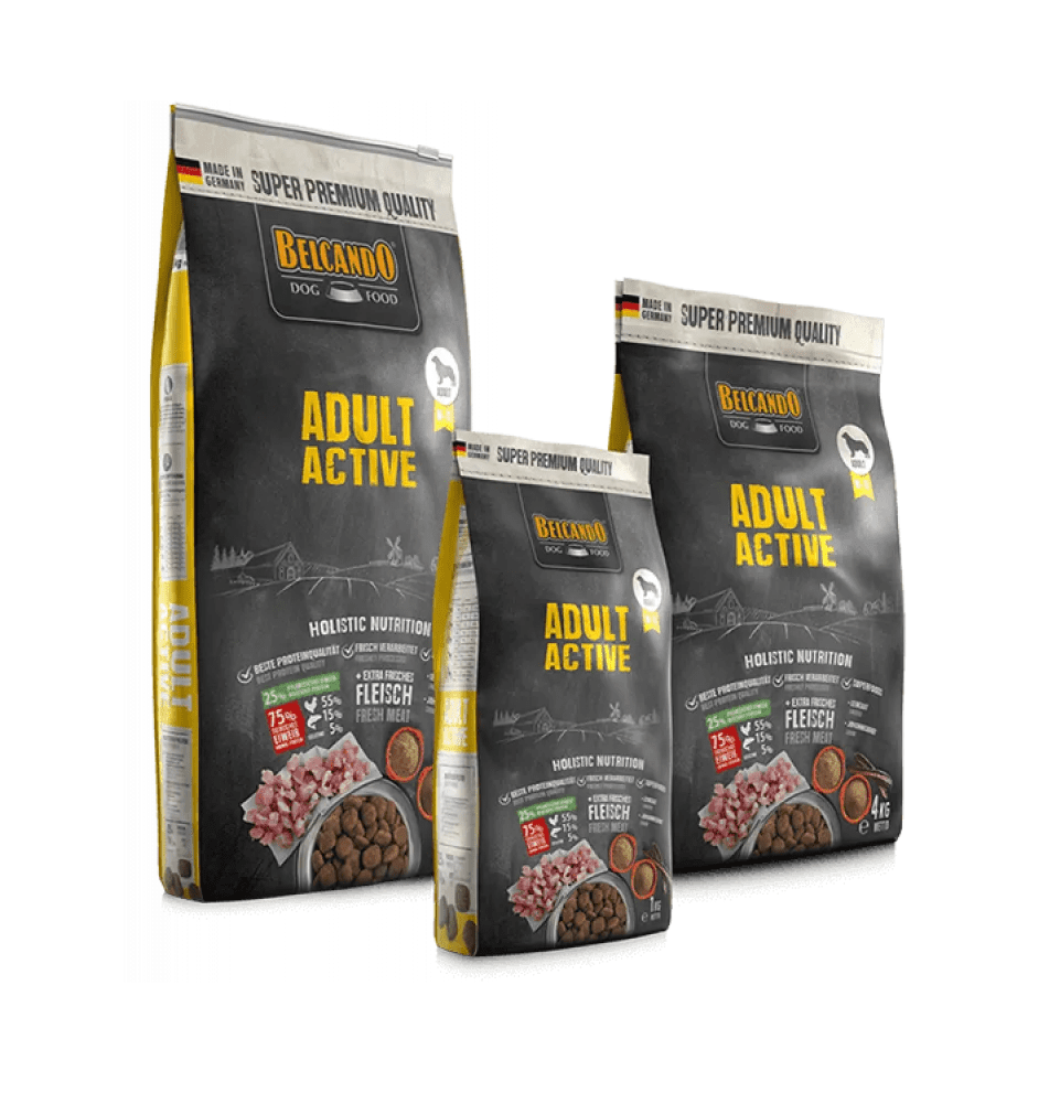 Belcando Adult Active Dog Dry FoodM-XL 4 kg.