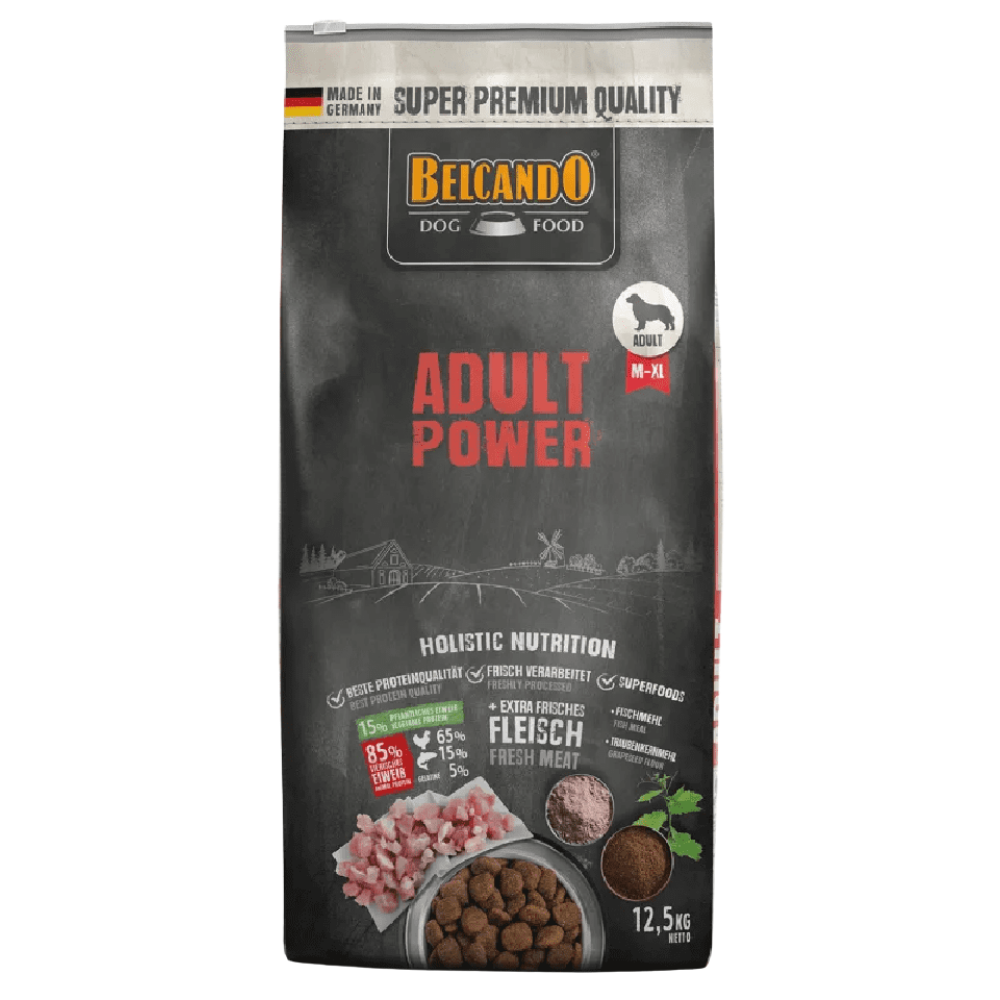 Belcando Dog Adult Power Dry Food ( M-XL )12.5Kg.