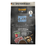 Belcando Puppy Gravy dog food package on a white background