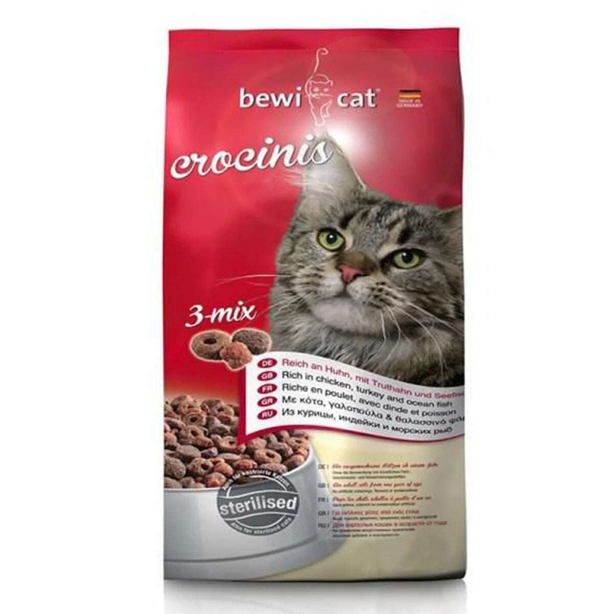 Bewi Cat Dry Food 3 Mix 1kg.
