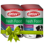 Buy 9 Get 1 Free Groovy Wet Food For dogs fresh food chicken 400g Petfast.shop Groovy Bundles Dog Exclude Food Wet Food petfast.shop EgyptDefault Title 405.00