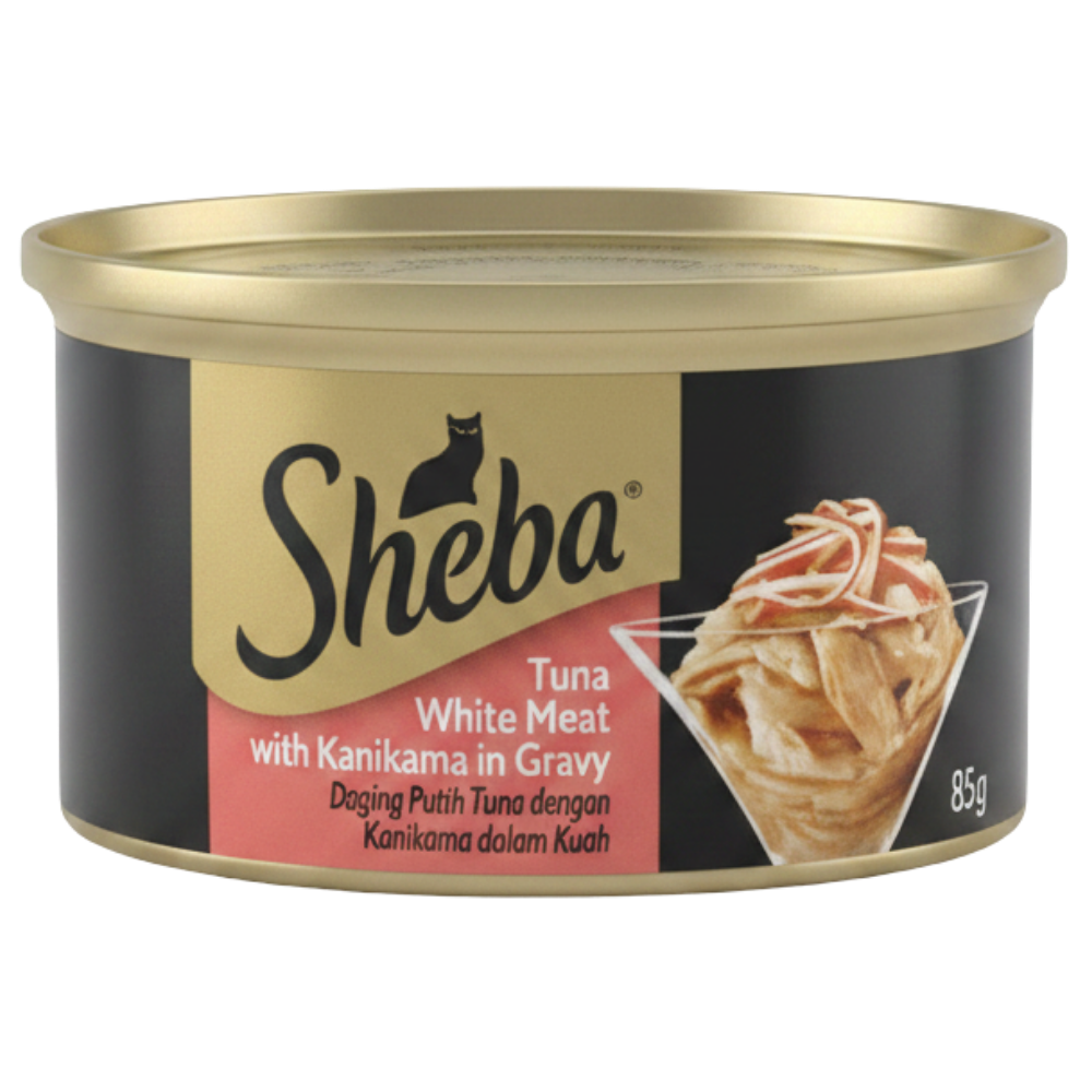 Sheba Wet Food Tuna White Meat With Kanikama In Gravy 85 g