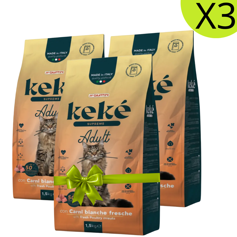 Buy 2 + GET 1 FREE Keke Supreme Adult Complete food for Adult cats 1.5 Kg Petfast.shop Keke Bundles Cat Dry Food Exclude Food petfast.shop EgyptDefault Title 1530.00